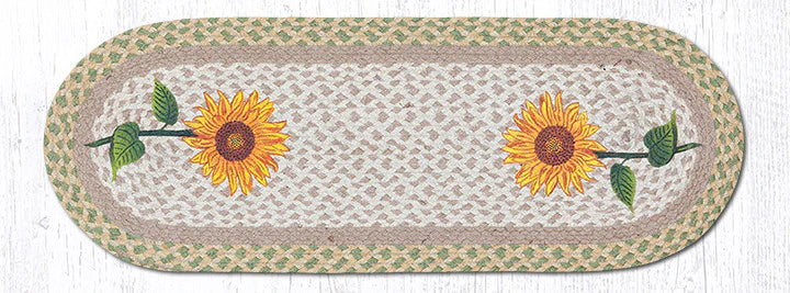 Tall Sunflowers 13"x36" table runner