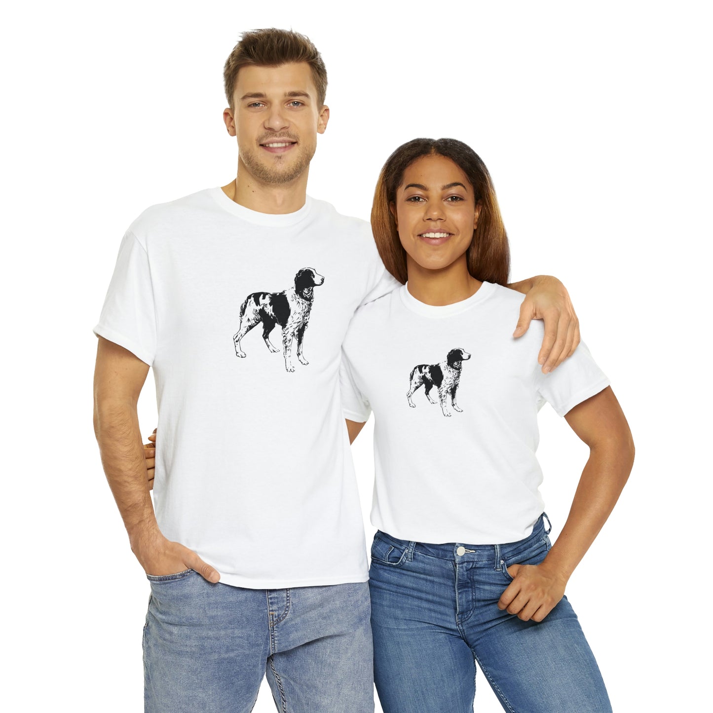 Brittany Spaniel Unisex Heavy Cotton Tee