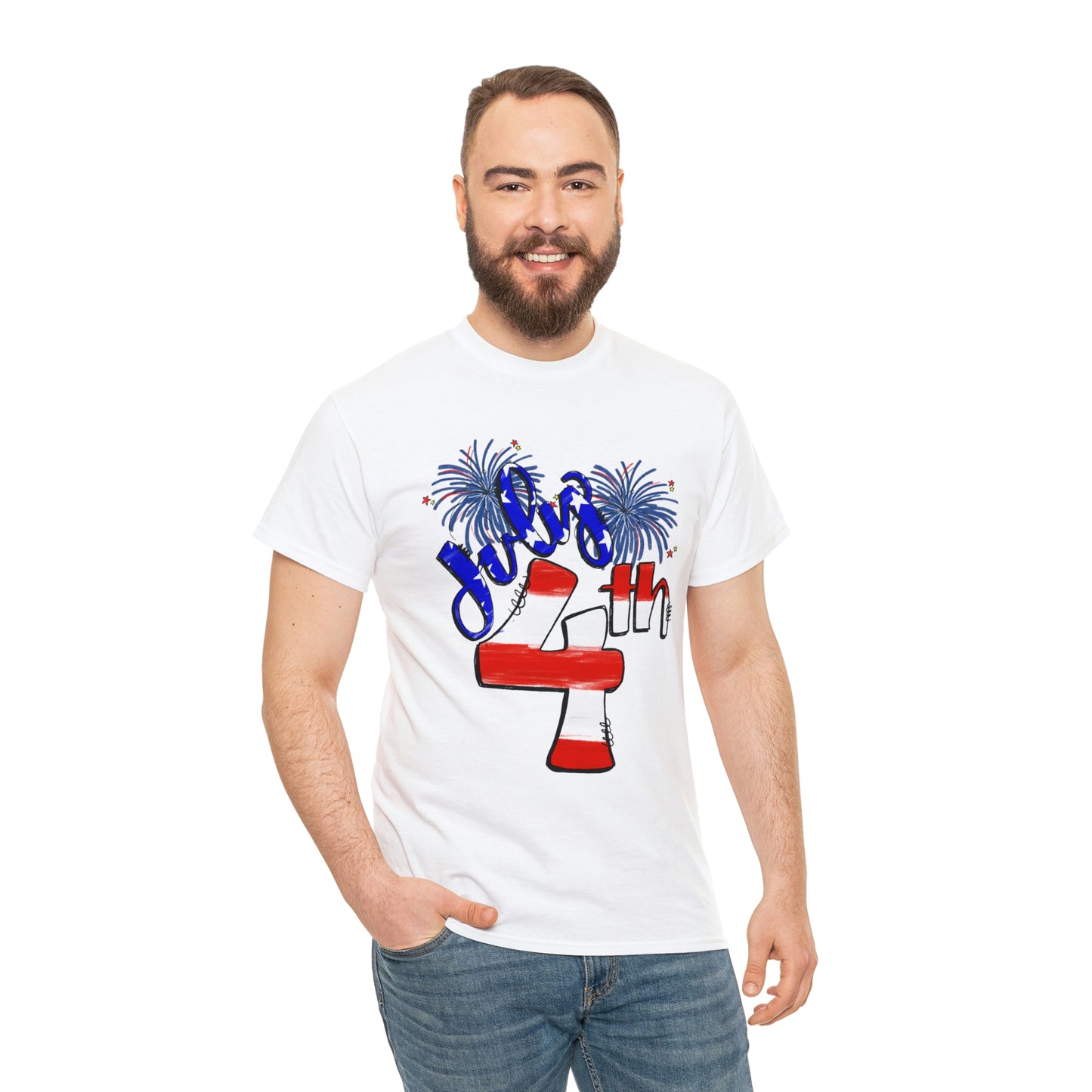 July 4Th Unisex Heavy Cotton Tee