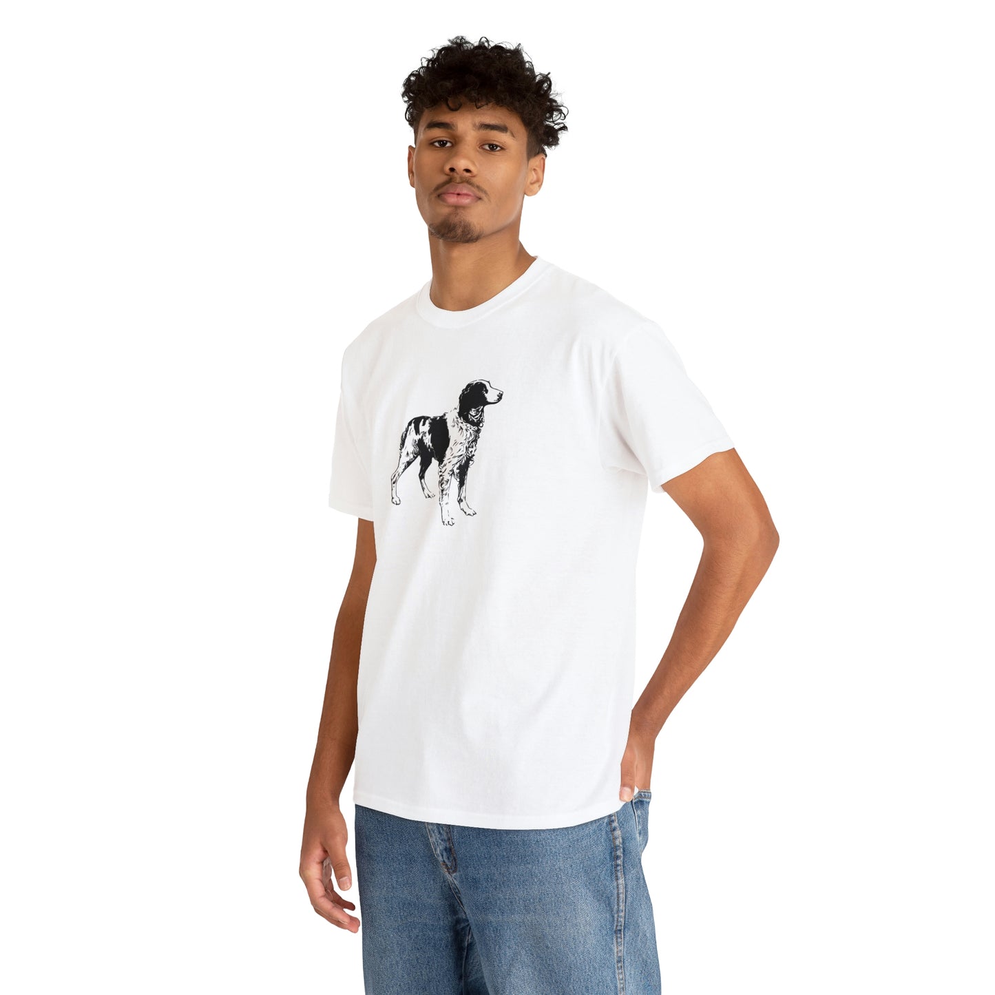 Brittany Spaniel Unisex Heavy Cotton Tee