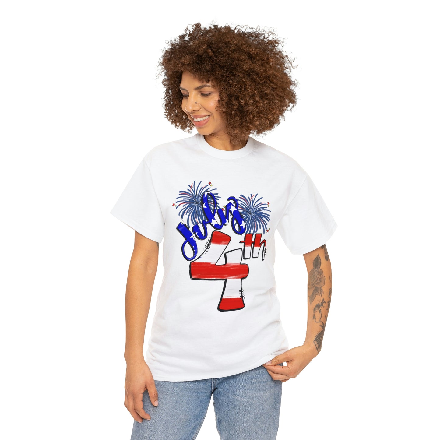 July 4Th Unisex Heavy Cotton Tee