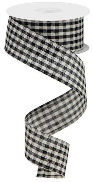 1.5"X10yd Primitive Gingham Check , RG0132059