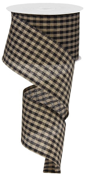 2.5"X10yd Primitive Gingham Check , RG0132161