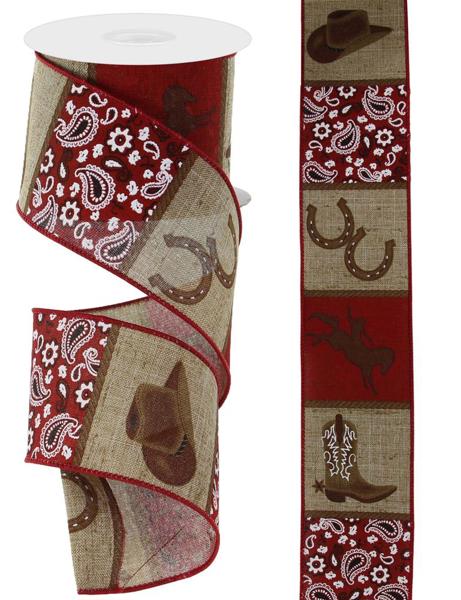 2.5" X 10Yd Cowboy Blocks On Royal