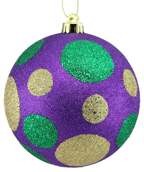 150Mm All Glitter Polka Dot Ball
