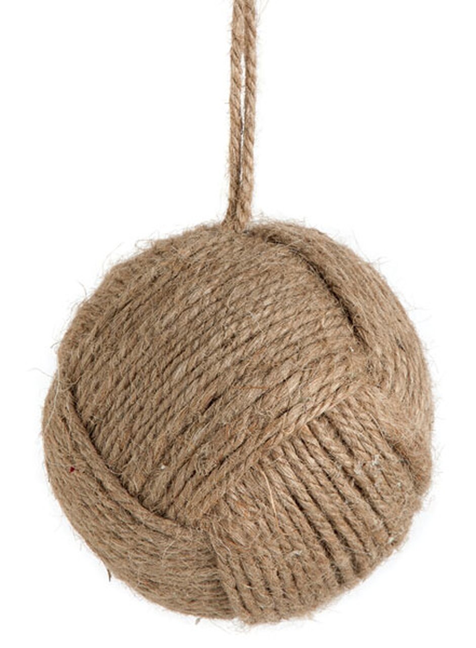 4" Rope ball ornament