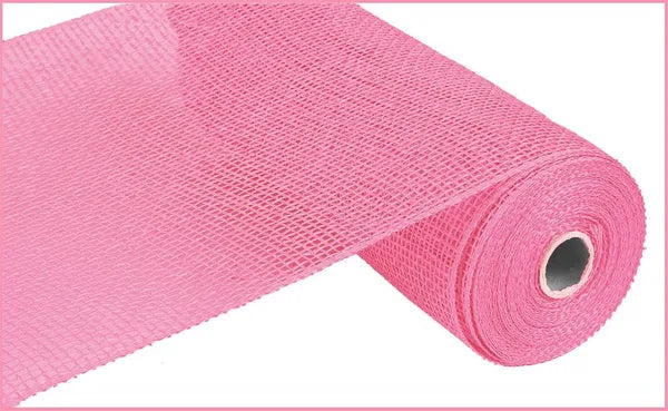 10" x 10yd Poly Burlap Mesh PINK