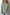Clearly Aqua Solid Color Corded Drop Shoulder Long Sleeve Top
