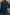 Dirty blue Notch V Neck Pocket Patched Long Sleeve T Shirt