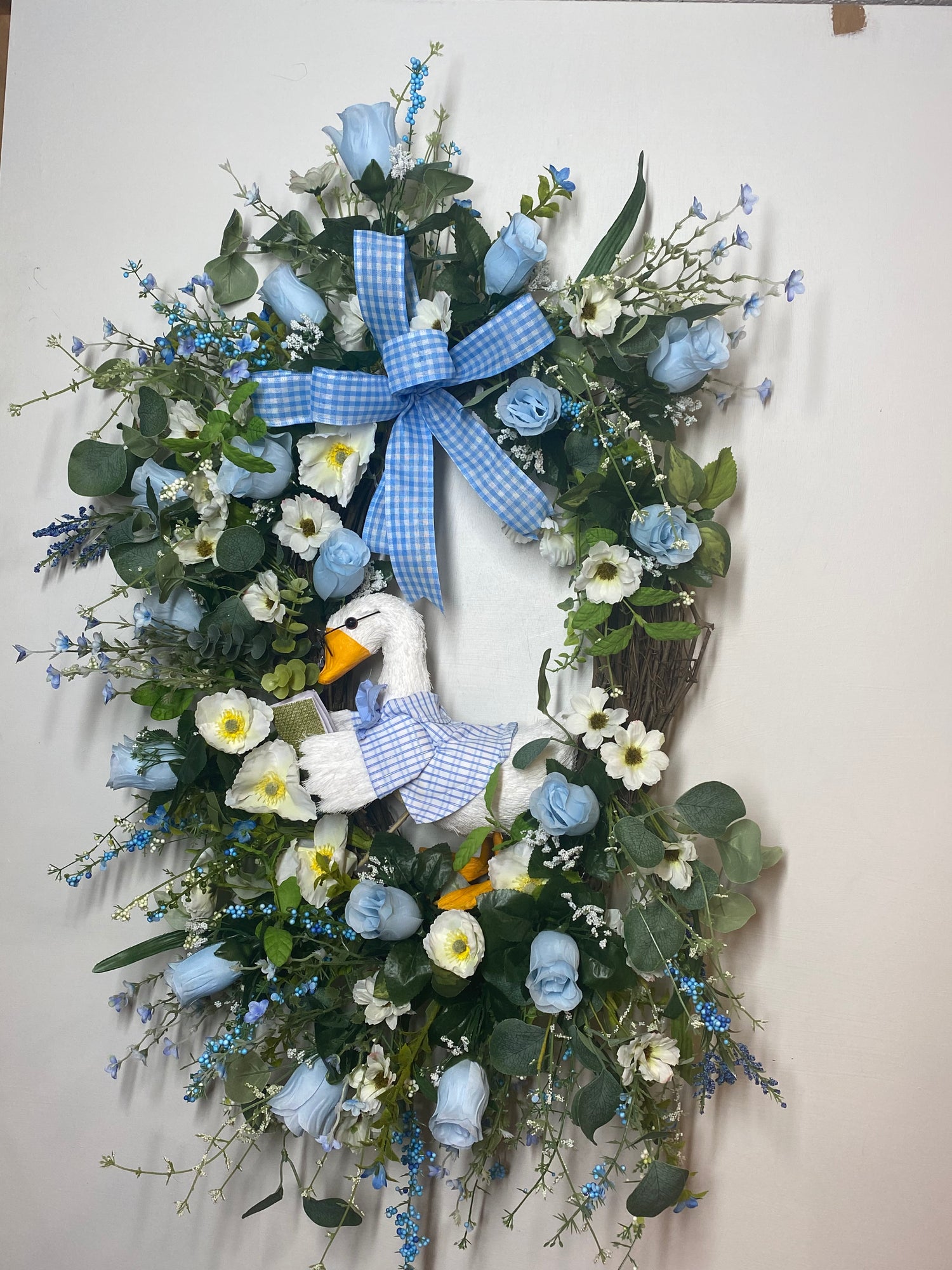 Mother goose wreath, nursery door decor