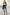 Parchment Colorblock Button Decor Long Sleeve V Neck Top