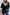 Jet Stream Color Contrast Ribbed Loose Fit Long Sleeve Top
