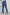 Navy Blue Skinny Elastic Waist Ankle Length Mid Waist Jeggings with Pockets