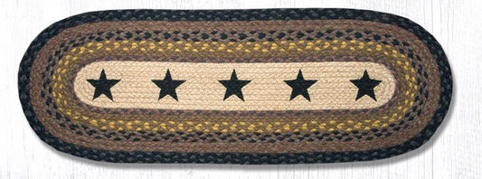 Black Stars Oval Patch Runner