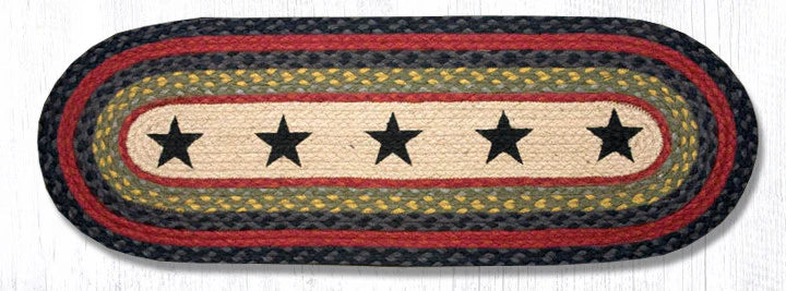 Black Stars Oval Patch Runner