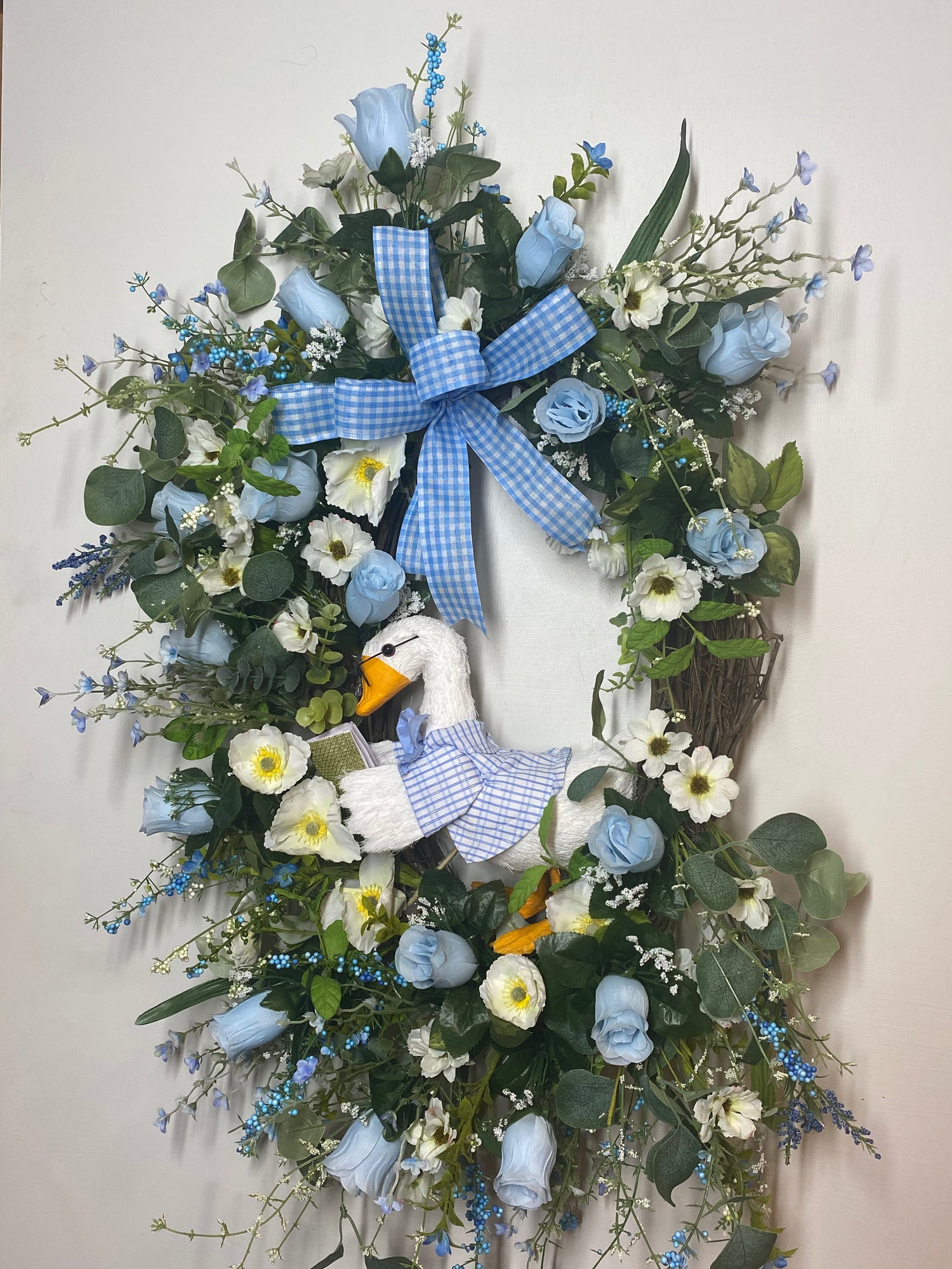 Mother goose wreath, nursery door decor