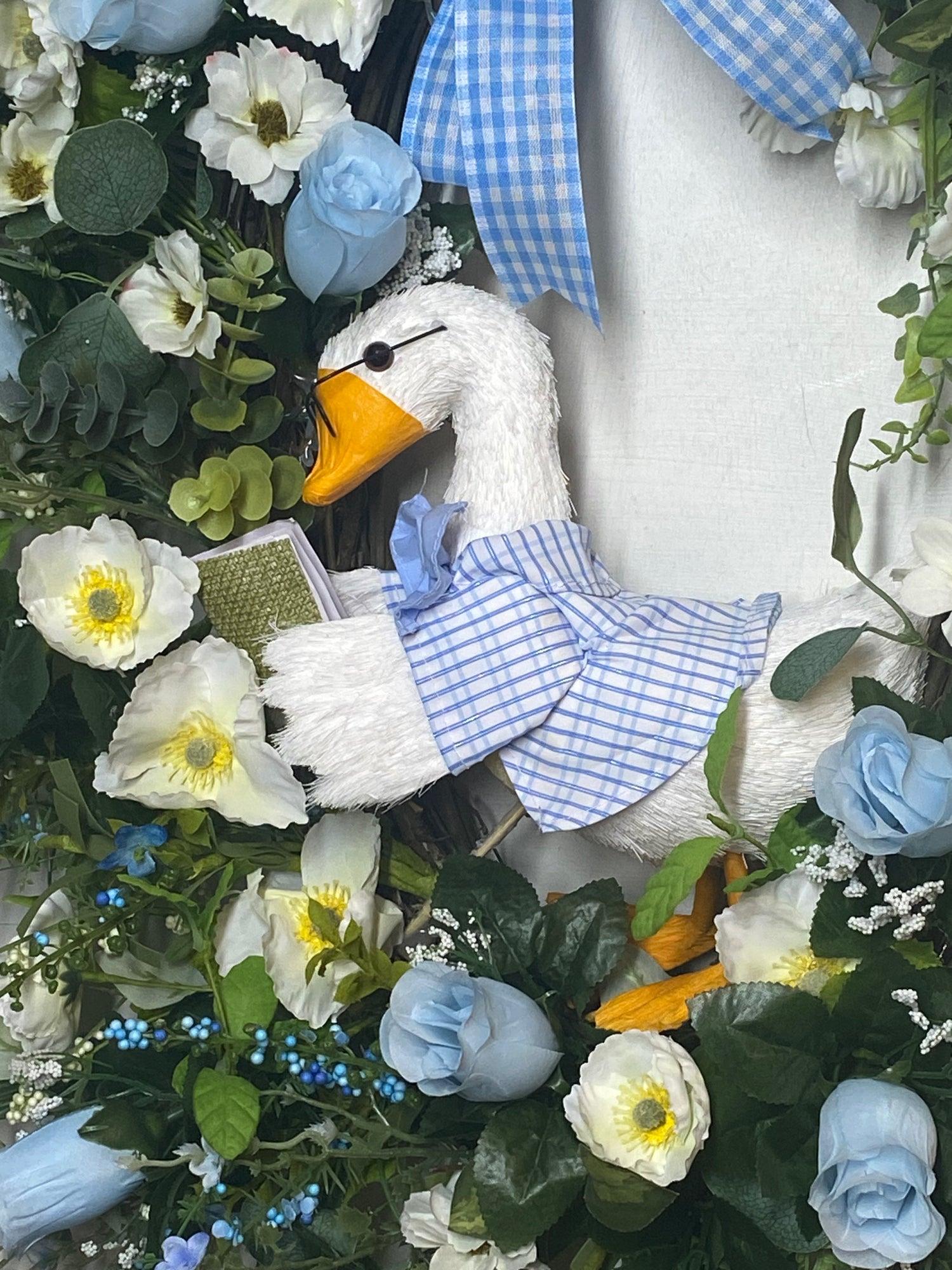 Mother goose wreath, nursery door decor