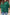 Green Smocked Wrist Shift Top