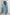 Dusk Blue Multi Buttons Medium Wash Straight Loose Leg Jeans