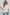 White Eyelet Pattern Boat Neck Casual Tee
