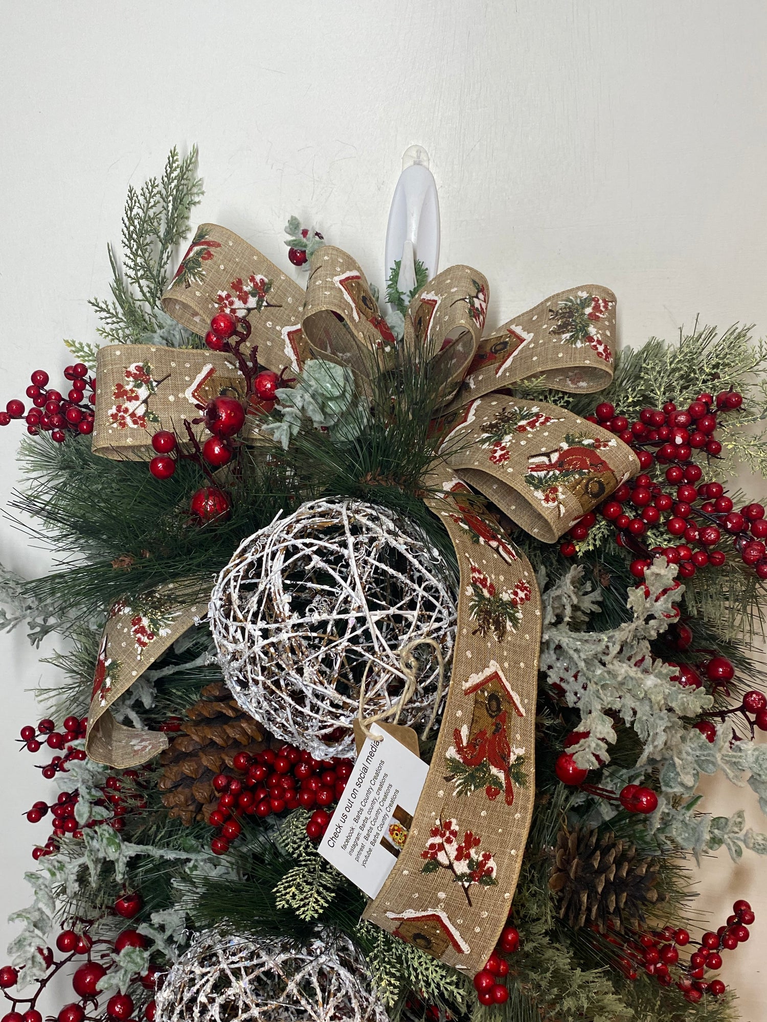 Christmas Swag, Rustic Christmas swag