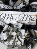 Mr & Mrs wreath
