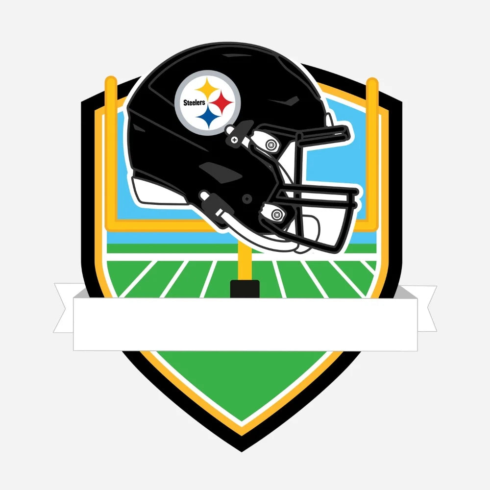 Pittsburgh Steelers Personalized Shield Ornament