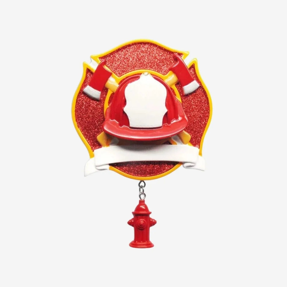 Fireman Personalized Christmas Ornament