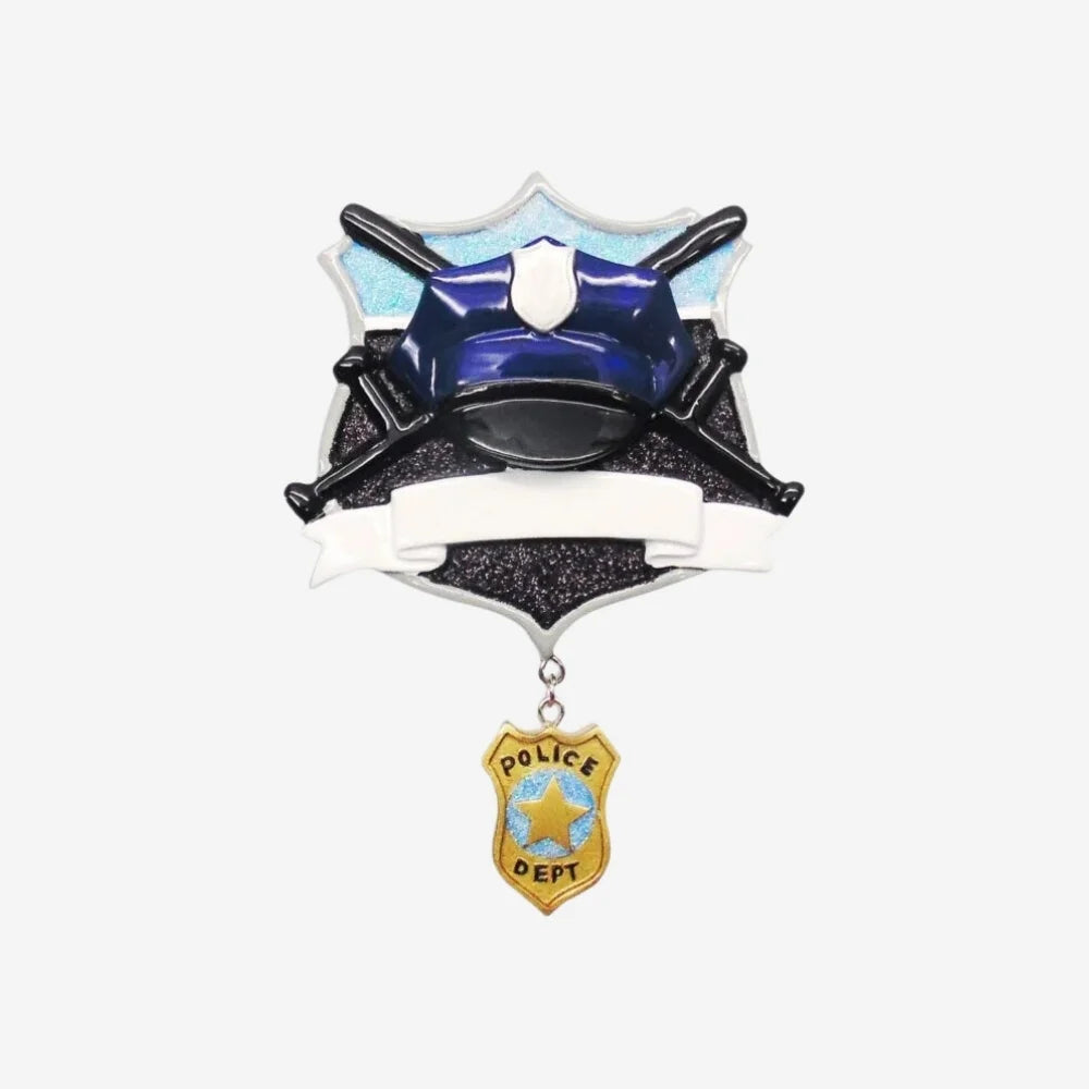 Policeman Personalized Christmas Ornament
