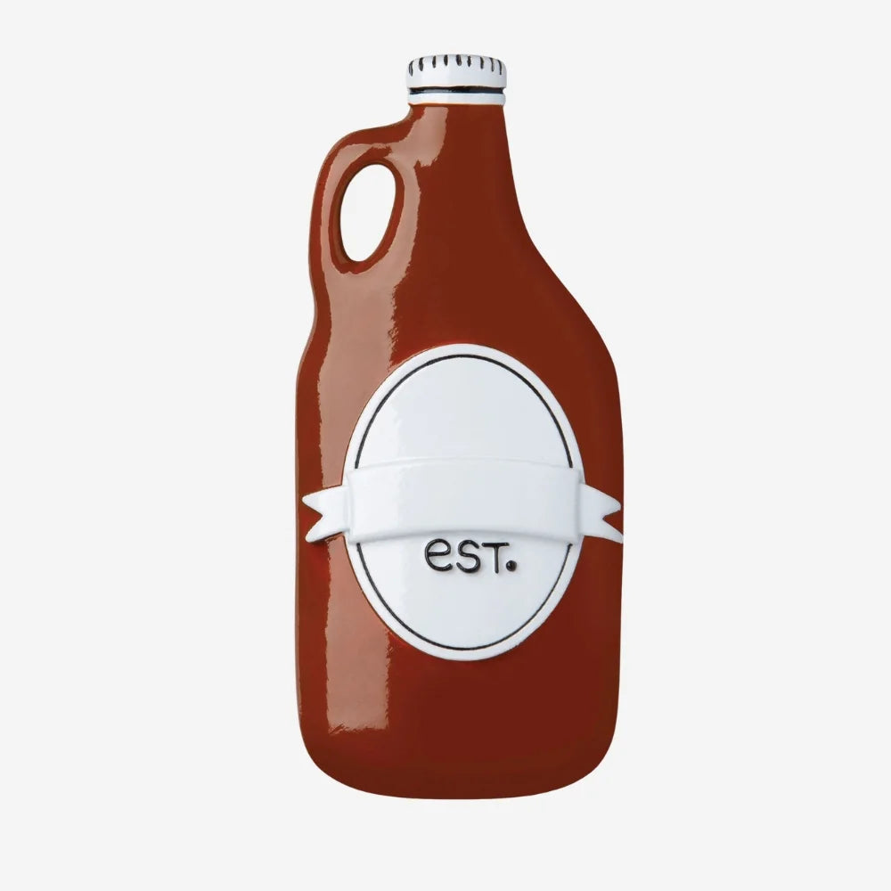 Beer Growler Personalized Christmas Ornament