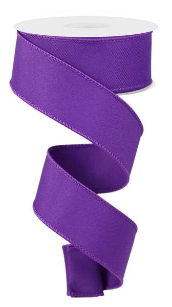 1.5" x 10yd Diagonal Weave Fabric purple