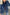 Beau Blue Ruffle Raw Hem Flap Pockets Denim Jacket