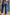 Sail Blue Mineral Wash Raw Hem High Waist Flared Jeans