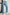 Dusk Blue Multi Buttons Medium Wash Straight Loose Leg Jeans