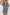 Dusk Blue Chest Pocket Front Buttoned Folded Edge Denim Short Sleeve Romper