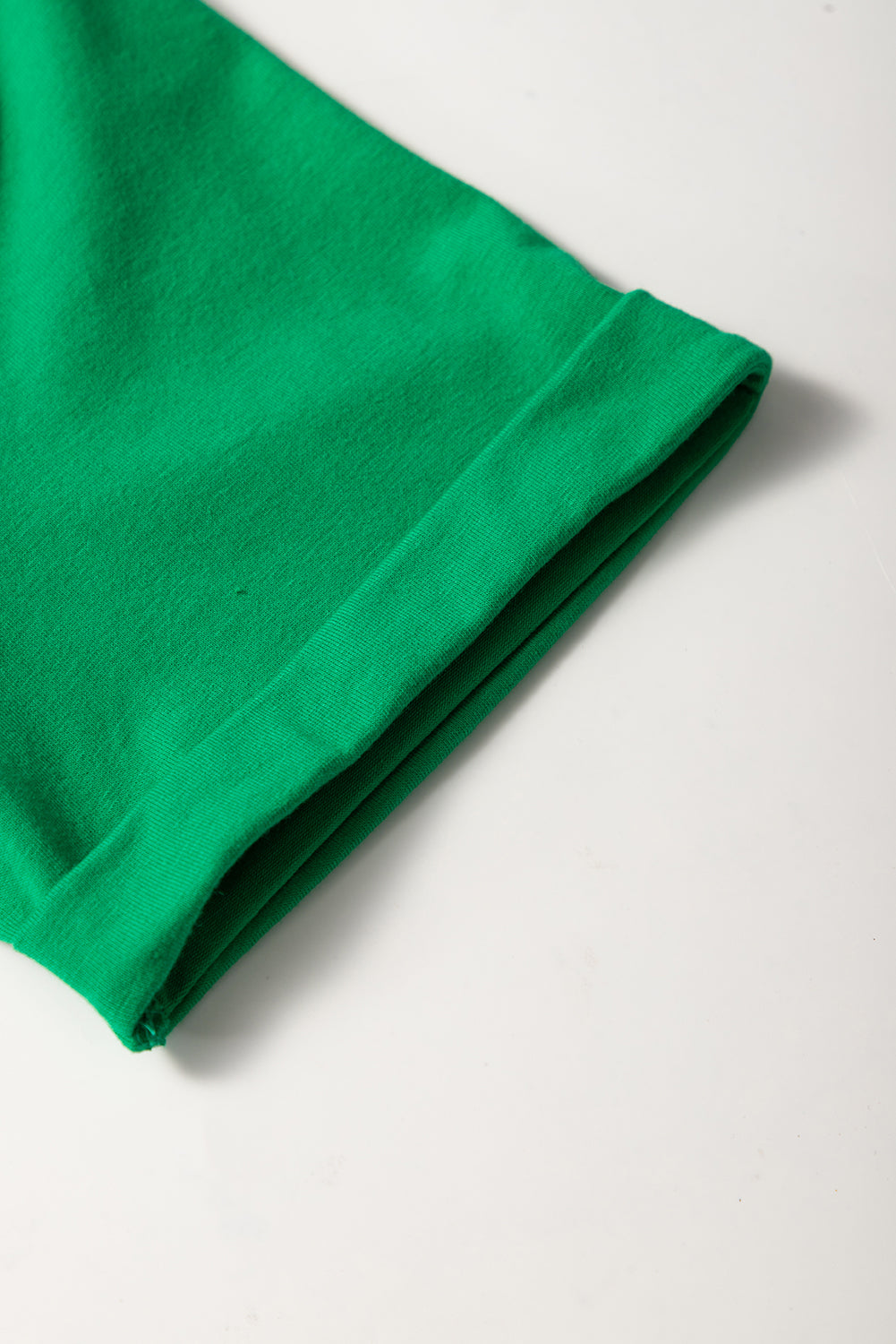 Khaki Casual Plain Crew Neck Tee