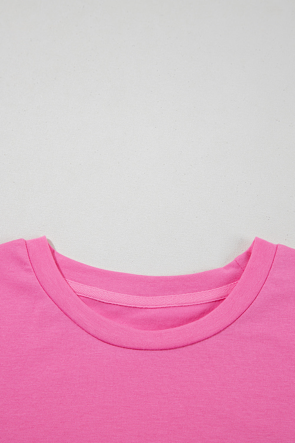 Khaki Casual Plain Crew Neck Tee