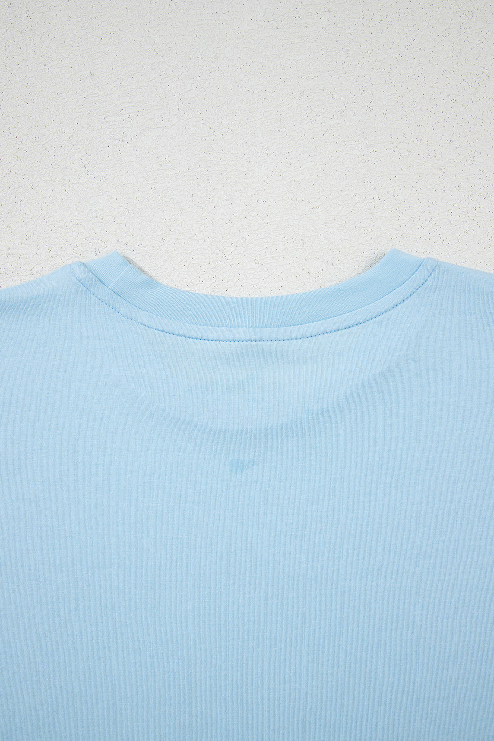 Khaki Casual Plain Crew Neck Tee