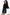 Black Solid Wavy Textured Slim Fit Long Sleeve T Shirt
