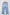 Sail Blue Mineral Wash Raw Hem High Waist Flared Jeans