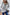 Jet Stream Color Contrast Ribbed Loose Fit Long Sleeve Top