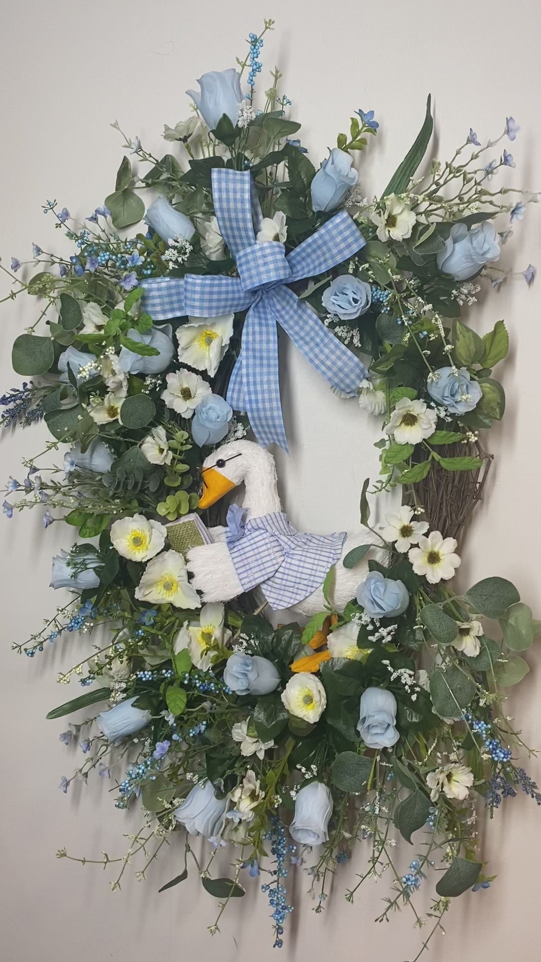 Mother goose wreath, nursery door decor