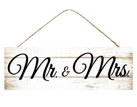 15"L X 5"H Mr. And Mrs. Sign , AP8003