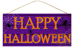 12.5"Lx6"W Happy Halloween Sign