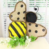 23"H Burlap/Grapevine Bumble Bee