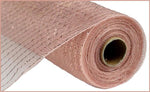10"X10yd Rose gold  Metallic Mesh