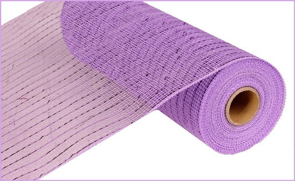 10.25" X 10Yd Metallic Mesh Lavender W/Lavender Foil