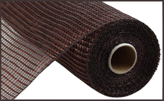 10" X 10Yd Horizontal Wide Stripe Mesh dark brown