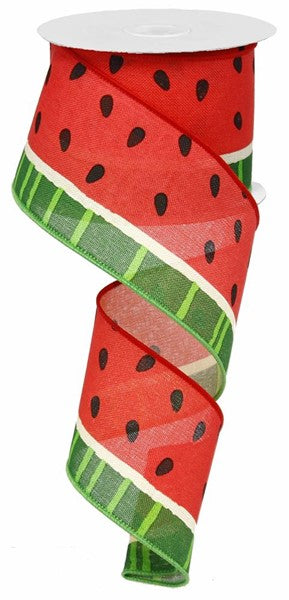 2.5" X 10Yd Bold Watermelon On Royal