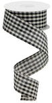 1.5"X10yd Primitive Gingham Check , RG0132059